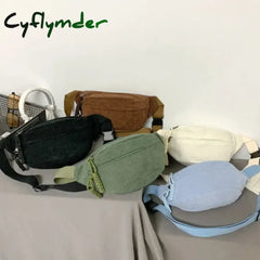 Cyflymder Large Waist Bags Belly Bag Woman Shoulder Crossbody Chest Bag Hip Sack Girl Fanny Packs for Women Belt Bum