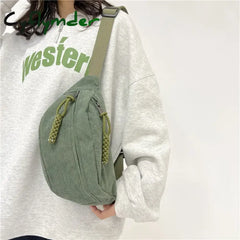 Cyflymder Large Waist Bags Belly Bag Woman Shoulder Crossbody Chest Bag Hip Sack Girl Fanny Packs for Women Belt Bum