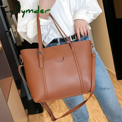 Cyflymder Large Women Handbag Pu Leather Shoulder Bags Famous Designer Crossbody Ladies Casual