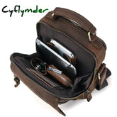 Cyflymder Leather Men Messenger Bag Vintage Man Handbags For 7.9’’ Ipad High Quality Shoulder