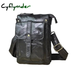 Cyflymder Leather Men Multifunction Designer Casual Mochila Shoulder Messenger Bag Fashion Belt