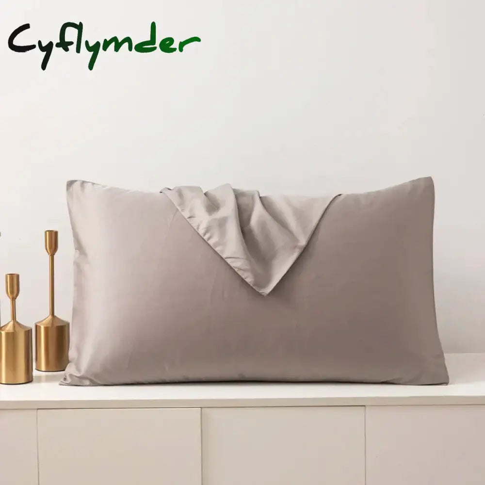 Cyflymder Long-Staple Cotton Pillow Cover 60S Fabric Superior Quality Pillowcase Grey Pillow Case Bedding Pillow Case