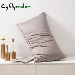 Cyflymder Long-Staple Cotton Pillow Cover 60S Fabric Superior Quality Pillowcase Grey Pillow Case Bedding Pillow Case