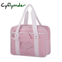Cyflymder Lovely Japanese School Students Bags Jk Bag With Bear Widget Briefcase Bookbag Girly Girl