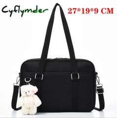 Cyflymder Lovely Japanese School Students Bags Jk Bag With Bear Widget Briefcase Bookbag Girly Girl