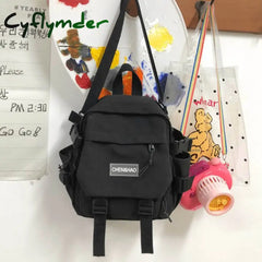 Cyflymder Lovely Multifunctional Backpack Teenage Girl Ring Buckle Portable Travel Bag Female Small