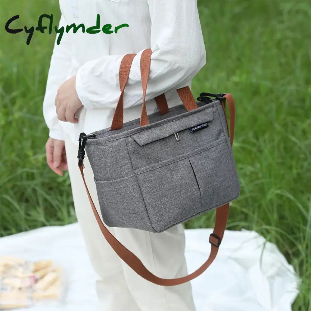 Cyflymder Lunch Bag New Fashion Kid Women Men Thermal Insulation Waterproof Portable Picnic