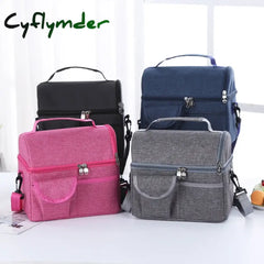 Cyflymder Lunch Bag Reusable Insulated Thermal Women Men Multifunctional 8L Cooler And Warm Keeping