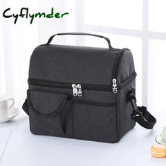 Cyflymder Lunch Bag Reusable Insulated Thermal Women Men Multifunctional 8L Cooler And Warm Keeping