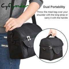 Cyflymder Lunch Bag Reusable Insulated Thermal Women Men Multifunctional 8L Cooler And Warm Keeping