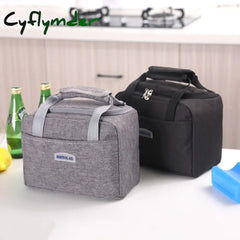 Cyflymder Lunch Box Bag Waterproof Thermal Oxford Fabric Portable Insulated Cation Picnic Food