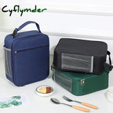 Cyflymder Lunch Box Storage Tote Mesh Side Pouch Portable Bag Heat Insulation Children’s School