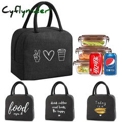 Cyflymder Lunch Carry Bag Insulated Thermal Portable Bags For Women Children School Trip Lunch