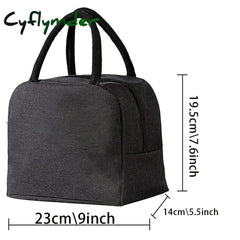 Cyflymder Lunch Carry Bag Insulated Thermal Portable Bags For Women Children School Trip Lunch