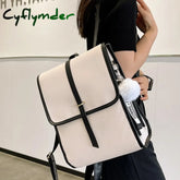 Cyflymder Luxury Designer Leather Women’s Backpack Large Capacity Travel Rucksack School For
