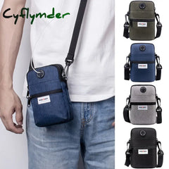 Cyflymder Male Bag Men’s Satchel High Quality Men Diagonal Mini Crossbody Bags Shoulder