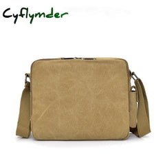 Cyflymder Man Canvas Messenger Bag High Quality Handbag Crossbody Bags Multifunction Tote Casual