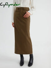 Cyflymder- Maples Slit Maxi Skirt Khaki / Xs Skirts