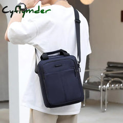 Cyflymder Men Handbags Casual Leather Laptop Bags Male Business Travel Messenger Men’s Crossbody