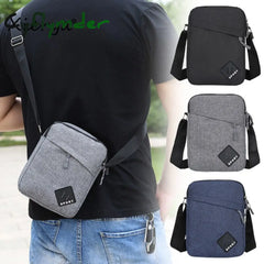 Cyflymder Men Messenger Bags Canvas Shoulder Bag Mens Simple Waterproof Crossbody Travel Mini