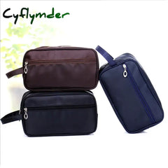 Cyflymder Men Travel Makeup Bag Professional Zipper Cosmetic Case Make Up Bath Organizer Storage