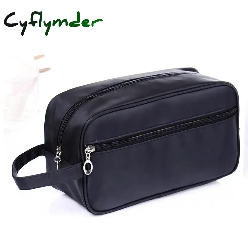 Cyflymder Men Travel Makeup Bag Professional Zipper Cosmetic Case Make Up Bath Organizer Storage