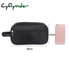 Cyflymder Men Travel Makeup Bag Professional Zipper Cosmetic Case Make Up Bath Organizer Storage