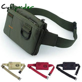Men Women Nylon 4 Pockets Waterproof Waist Packs Fashion Male Wear Resistant Black Fanny Pack Messenger Shoulder Bag
