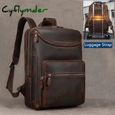 Men's Backpack Genuine Leather 15 Inch Business Laptop Daypack Cowhide Male Big Travel Rucksack Outdoor Daily School Bag