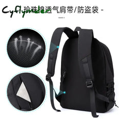 Cyflymder Men’s Backpack Oxford Waterproof 14 Inch Laptop Unisex Casual Mochila Sports Travel