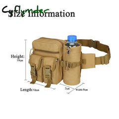Cyflymder Men’s Tactical Casual Fanny Waterproof Pouch Waist Bag Packs Outdoor Military Hunting