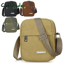 Cyflymder Men’s Fashion Canvas Small Bag Casual Men Mini Handbags Male Cross Body Shoulder