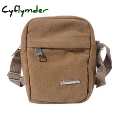 Cyflymder Men’s Fashion Canvas Small Bag Casual Men Mini Handbags Male Cross Body Shoulder