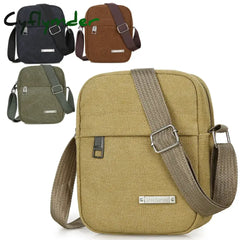 Cyflymder Men’s Fashion Canvas Small Bag Casual Men Mini Handbags Male Cross Body Shoulder