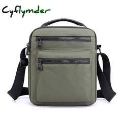 Cyflymder Men’s Messenger Bag Crossbody Oxford Cloth Daily Office & Career Armygreen
