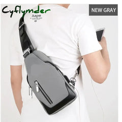 Cyflymder Men’s Messenger Bag Shoulder Oxford Cloth Chest Bags Crossbody Casual Messenger Bags