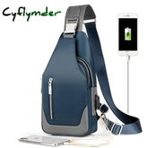 Men's Messenger bag shoulder Oxford cloth Chest Bags Crossbody Casual messenger bags Man USB charging Multifunction Handbag