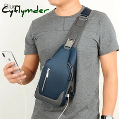 Cyflymder Men’s Messenger Bag Shoulder Oxford Cloth Chest Bags Crossbody Casual Messenger Bags