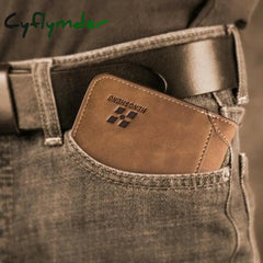 Cyflymder Men’s Wallet Leather Billfold Slim Hipster Cowhide Credit Card/Id Holders Inserts Coin