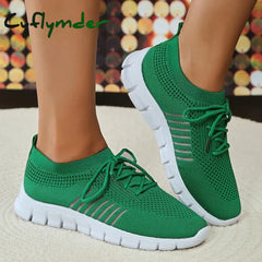 Cyflymder Mesh Breathable Soft Sole Sneakers Women Lightweight Non-Slip Running Walking Shoes Woman 2024 Spring Casual