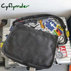 Cyflymder Messenger Bags Women Japanese Fashion Vintage Large Capacity Cross-Body Canvas Bag Unisex