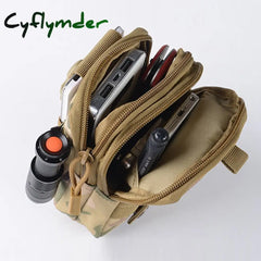 Cyflymder Military Molle Pouch Waist Bag Camo Waterproof Nylon Multifunction Casual Men Fanny Pack