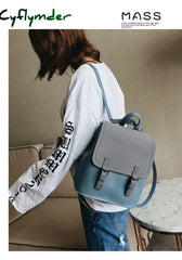 Cyflymder Mini Backpack Women Pu Leather Shoulder Bag For Teenage Girls New Fashion Small Bagpack