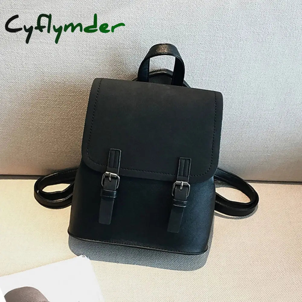 Cyflymder Mini Backpack Women Pu Leather Shoulder Bag For Teenage Girls New Fashion Small Bagpack