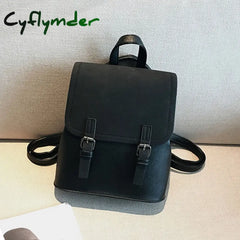Cyflymder Mini Backpack Women Pu Leather Shoulder Bag For Teenage Girls New Fashion Small Bagpack