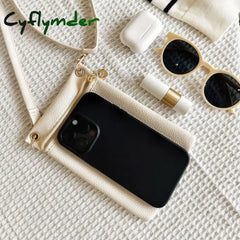Cyflymder Mini Crossbody Bag Pu Litchi Pattern Personalized Fashion Phone Sweet Women’s