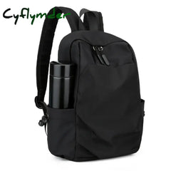 Cyflymder Mini Men’s Backpack Fashion Small Black Shoulder School Bag For Man Canvas Designer