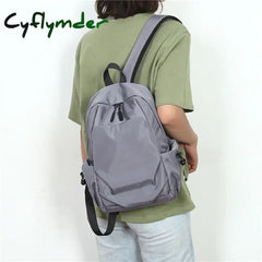 Cyflymder Mini Men’s Backpack Fashion Small Black Shoulder School Bag For Man Canvas Designer