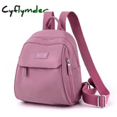 Cyflymder Mini Women Backpacks Anti-Theft Waterproof Nylon Small Bagpack Office Lady Multi-Pocketed