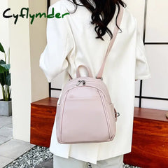 Cyflymder Mini Women’s Backpack Retro Soft Pu Leather Female Shoulder Crossbody Bag Small